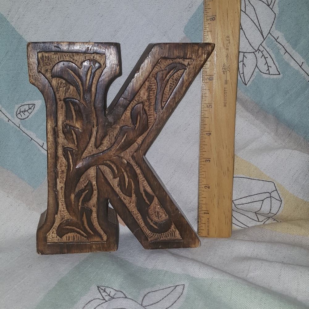 Cynthia Rowley Decor | Wooden Wall Letter "K"